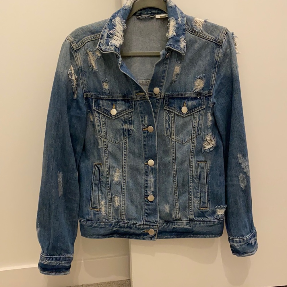 BP. Distressed Jean Jacket